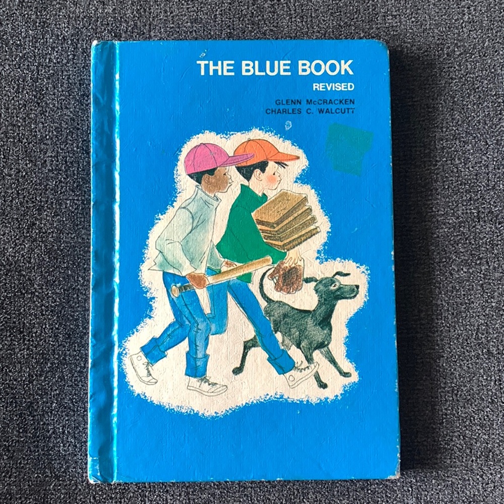 The Blue Book Vintage Beginning Readers Children’s School Book 1972